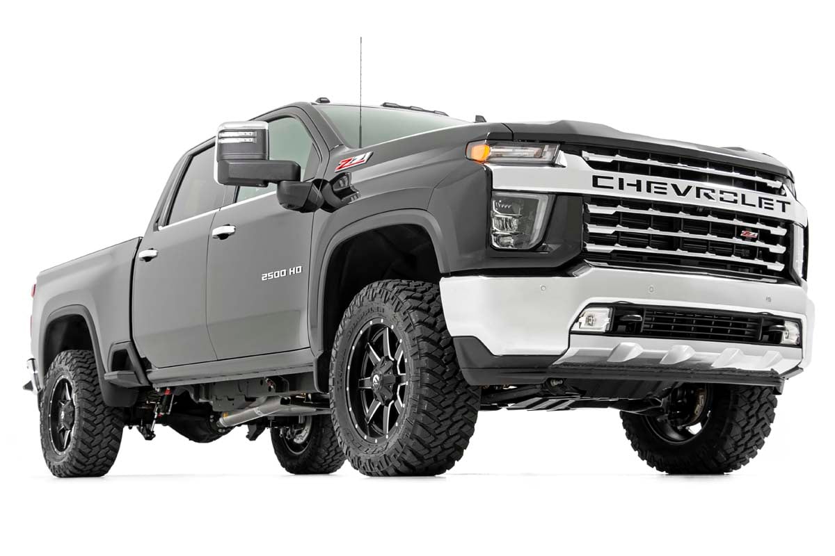 GMC Sierra 2500 HD Suspension Lift Kit - Rough Country - 3 Inch Lift Kit with UCAs, M1, Overloads - '20-'24
